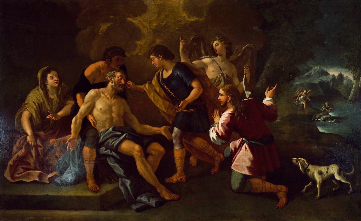 Pintura de Luca Giordano (1632-1705) preservada na Câmara Municipal de Alvito, Lazio. Itália de Luca Giordano