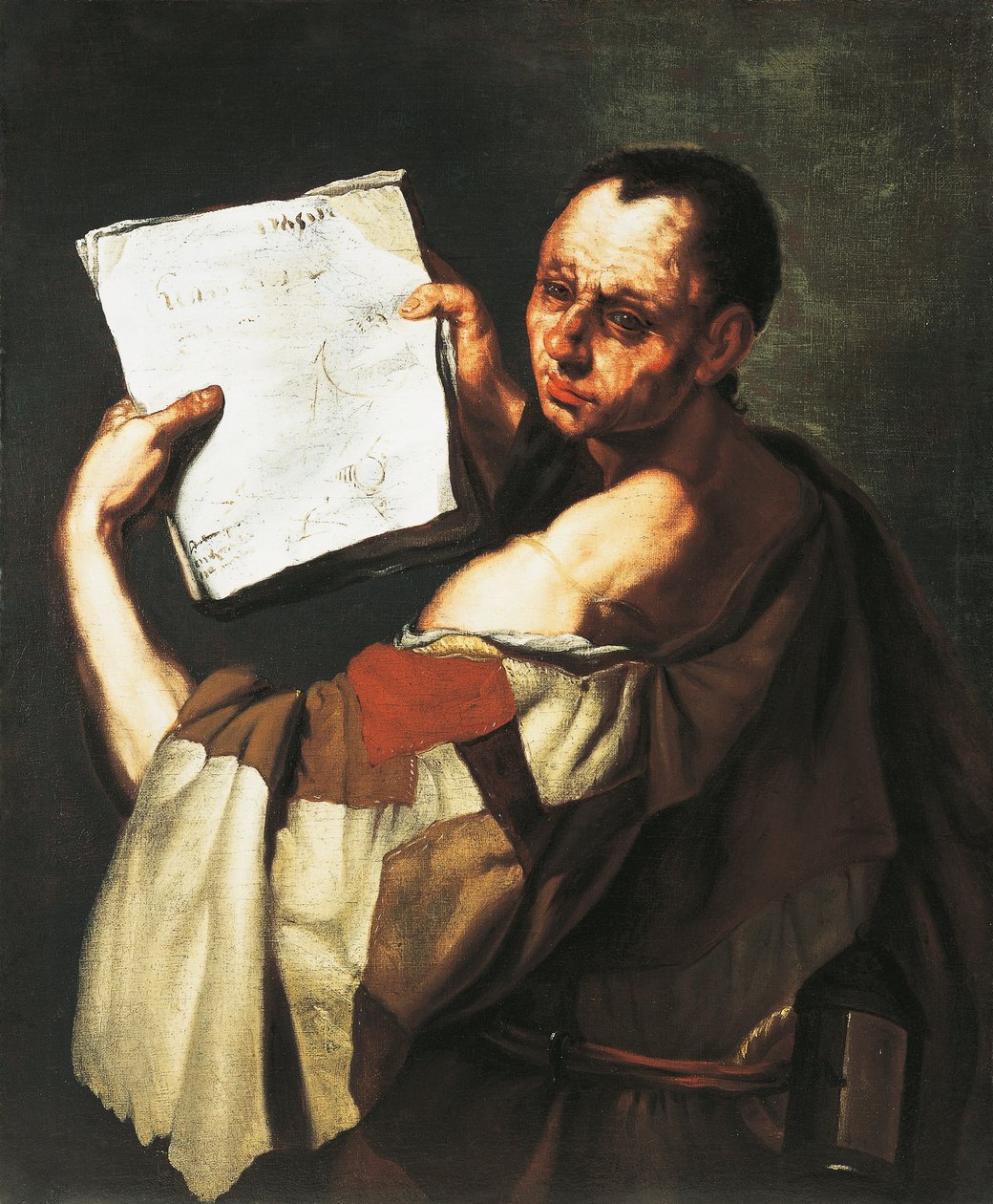 Filósofo ou Santo (óleo sobre tela) de Luca Giordano