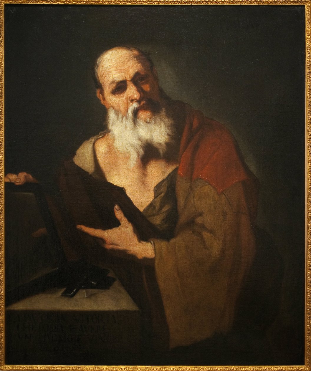 Platão (424-348 a.C.). Pintura de Luca Giordano (1634-1705), óleo sobre tela de Luca Giordano