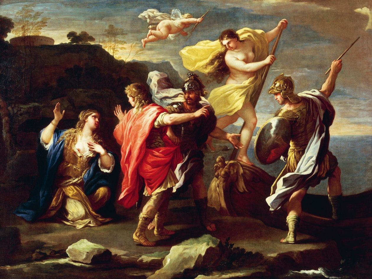 Rinaldo e Armida, de Luca Giordano, óleo sobre tela de Luca Giordano