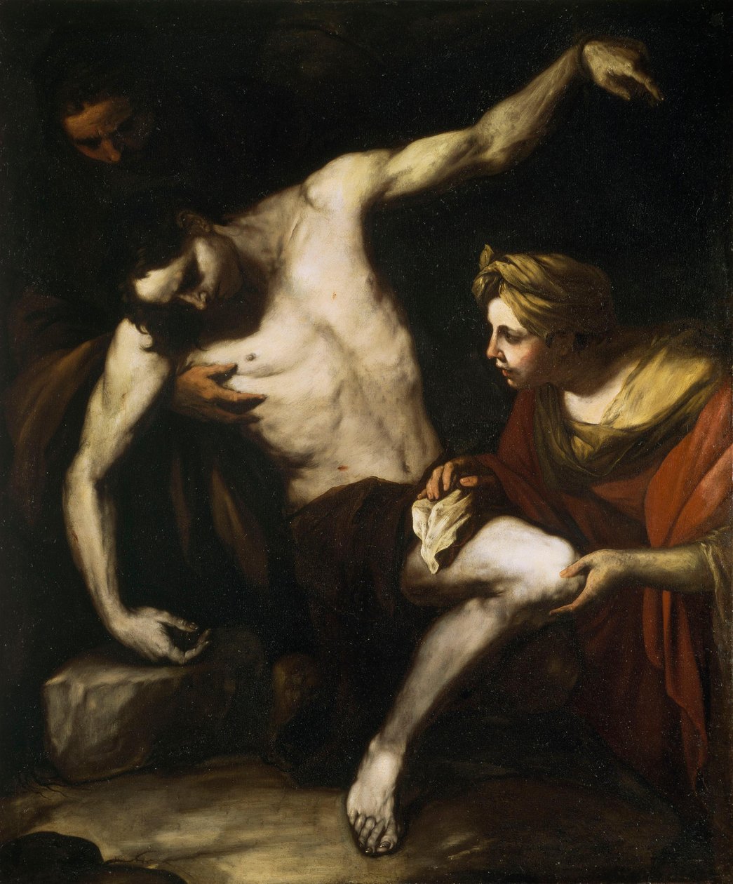 São Sebastião tratado por Santa Irene de Luca Giordano