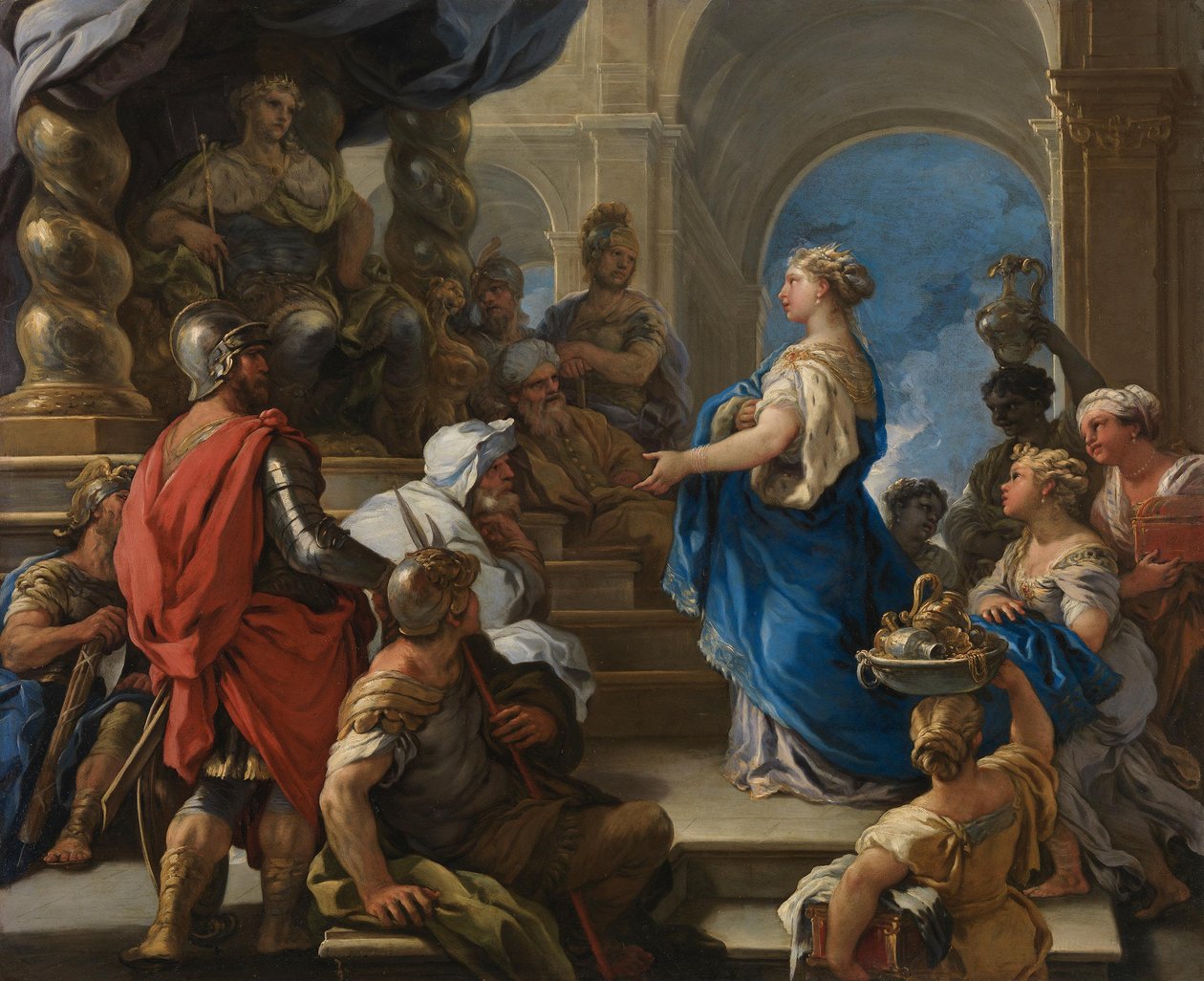 Salomão e a rainha de Sabá de Luca Giordano