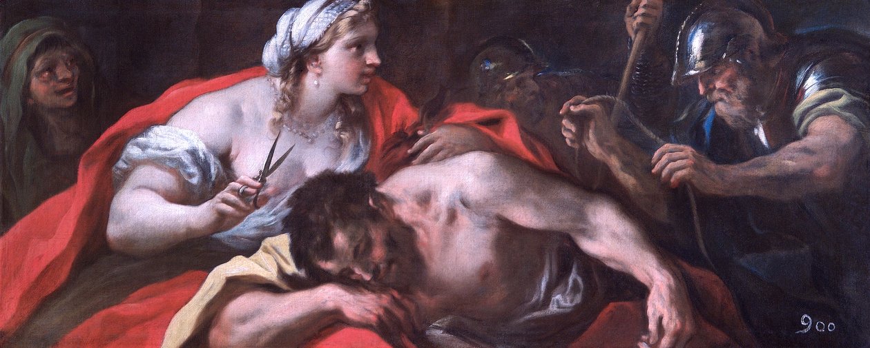 "Sansão e Dalila", século XVII de Luca Giordano