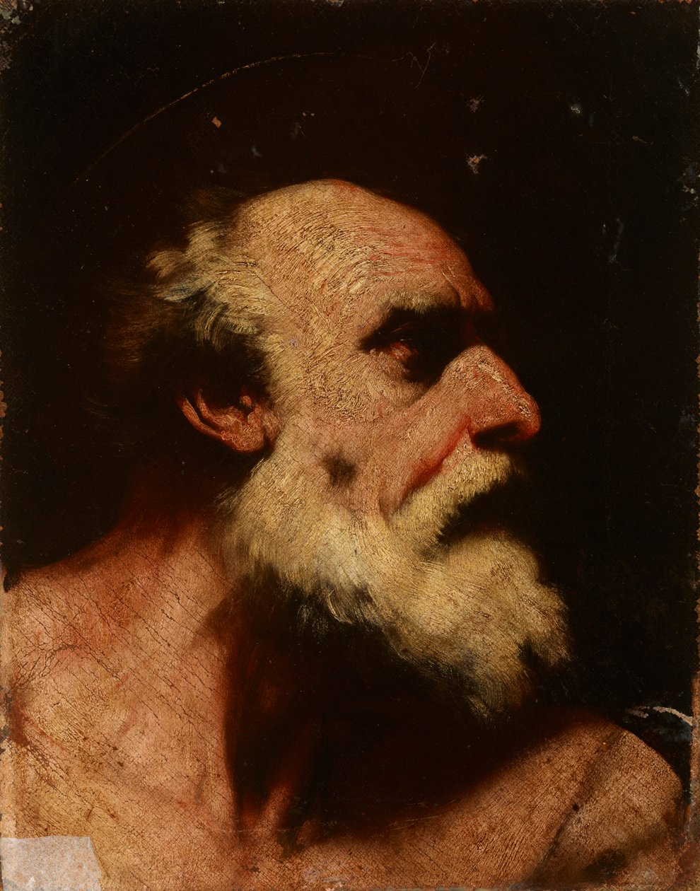 São Bartolomeu (pormenor da pintura) de Luca Giordano