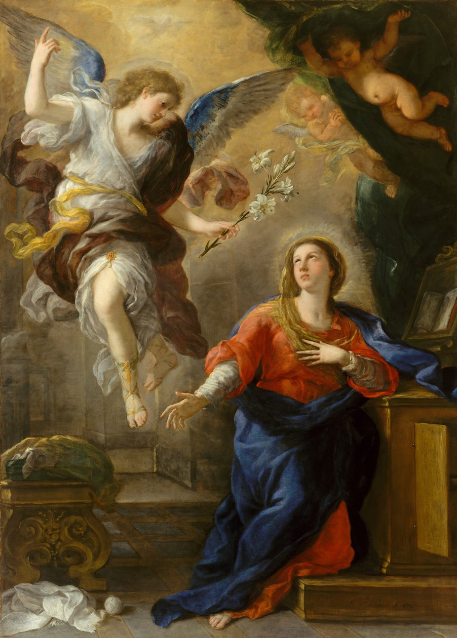 The Annunciation, 1672. de Luca Giordano
