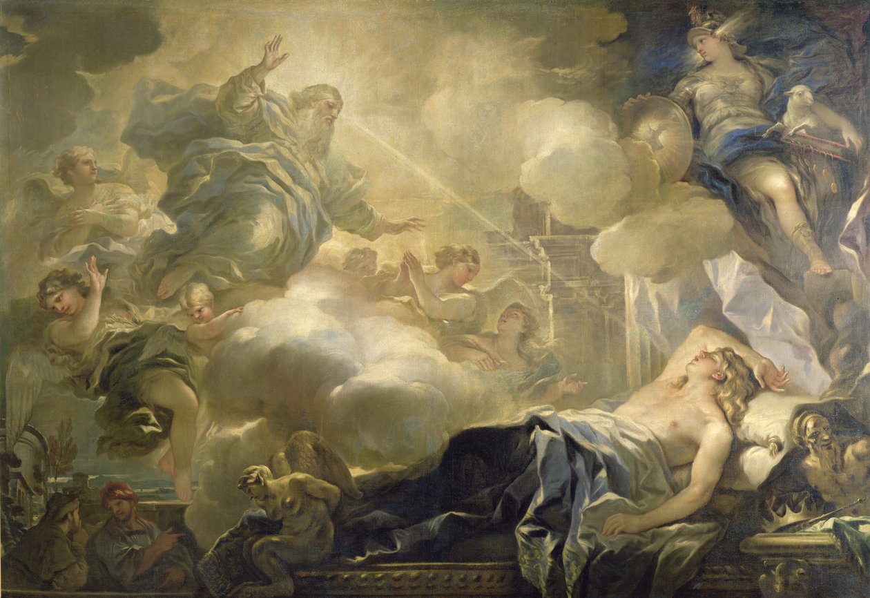O sonho de Salomão, c.1693 de Luca Giordano