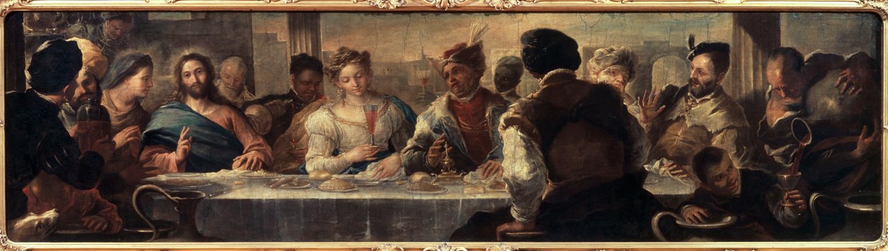O milagre em Caná, século XVII de Luca Giordano