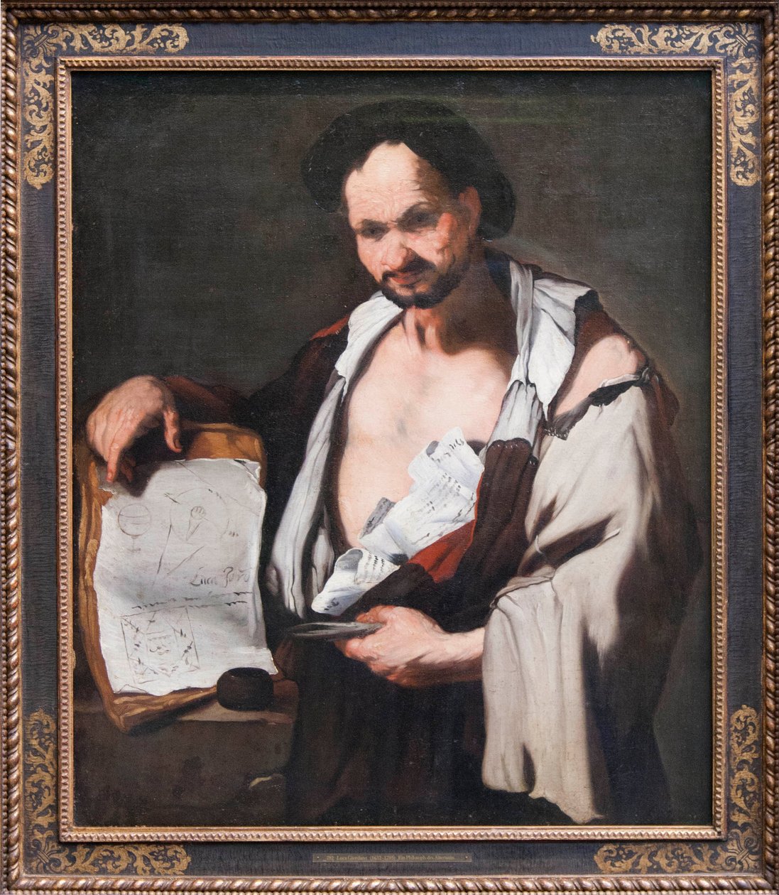 O filósofo Tales de Mileto de Luca Giordano