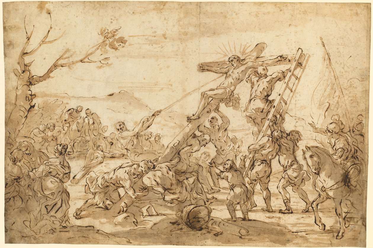 O Levantamento da Cruz de Luca Giordano