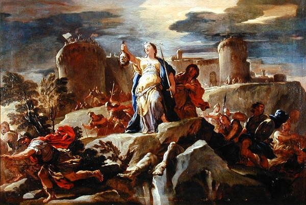 The Triumph of Judith, c.1703 (óleo sobre tela) de Luca Giordano