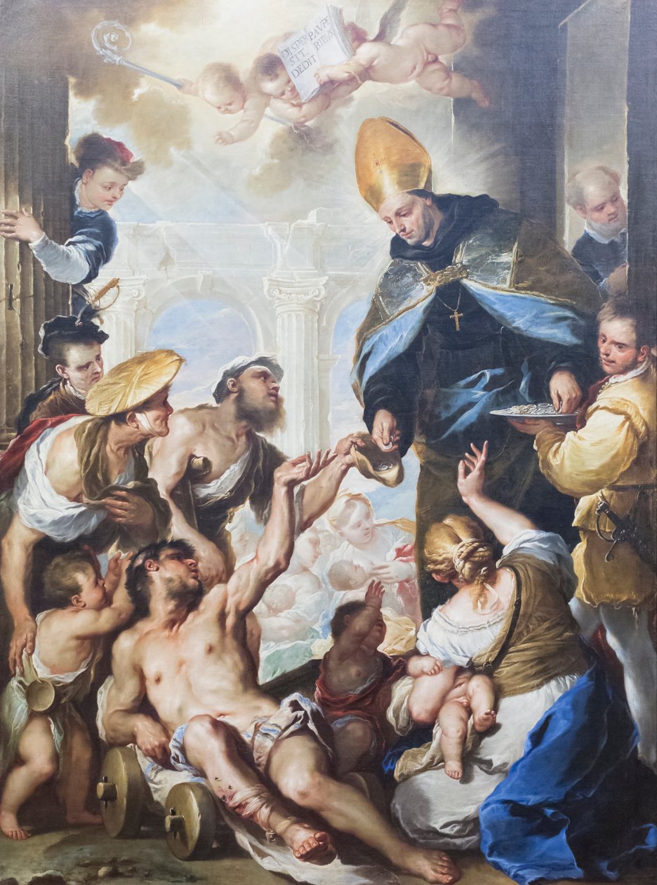 As esmolas de São Tomás de Vilanova de Luca Giordano