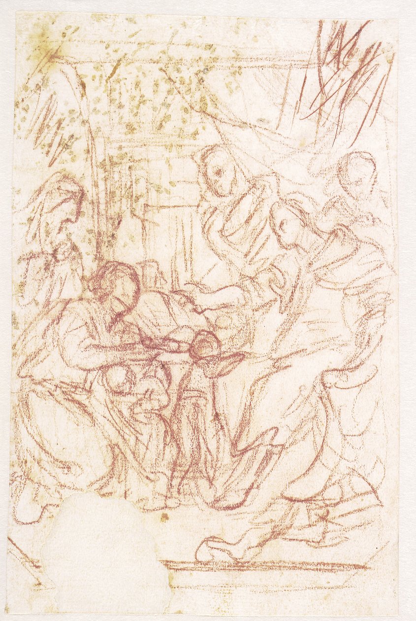 Volumnia e Veturia antes de Coriolano de Luca Giordano