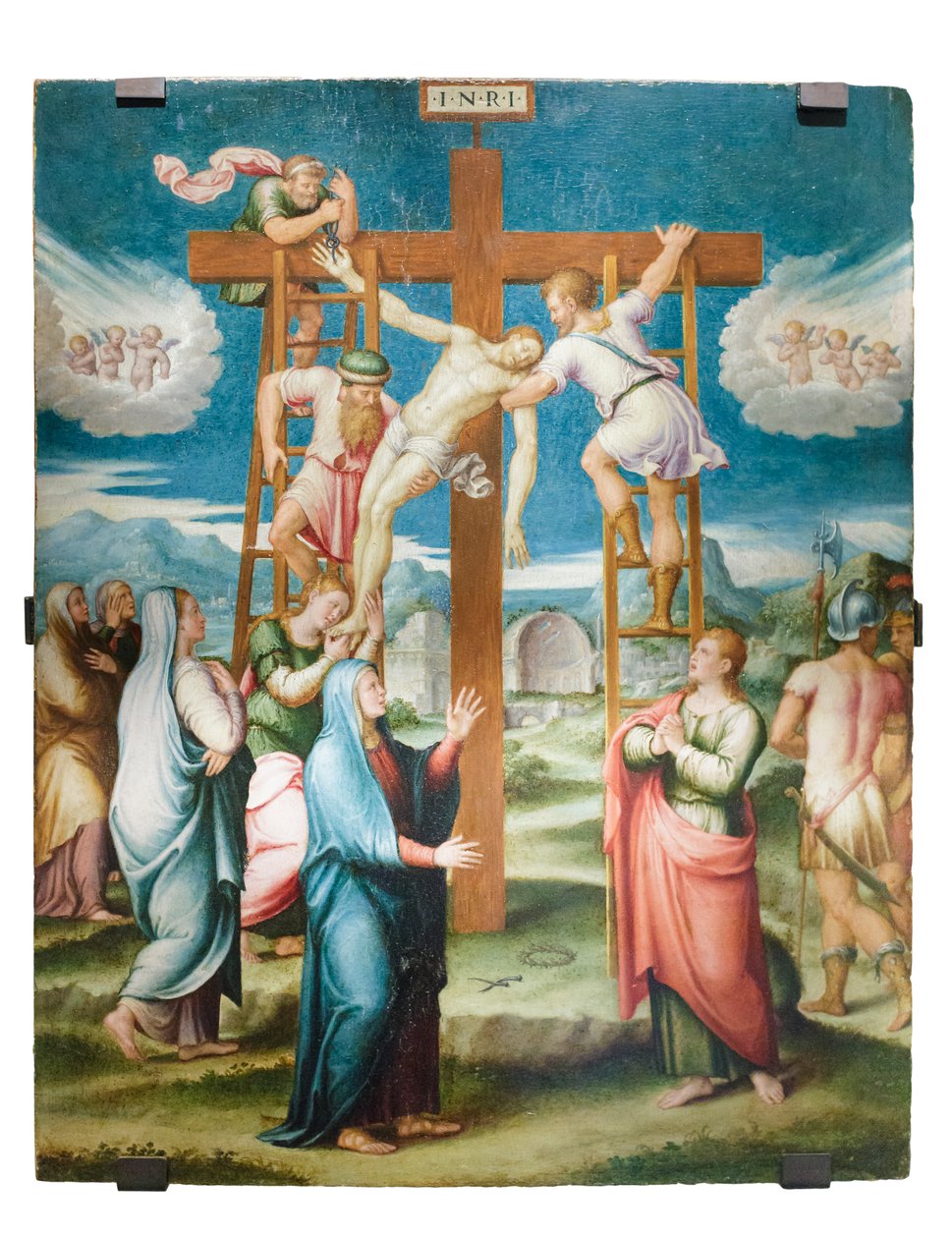 Deposição, c.1555 (óleo sobre tela) de Luca Longhi