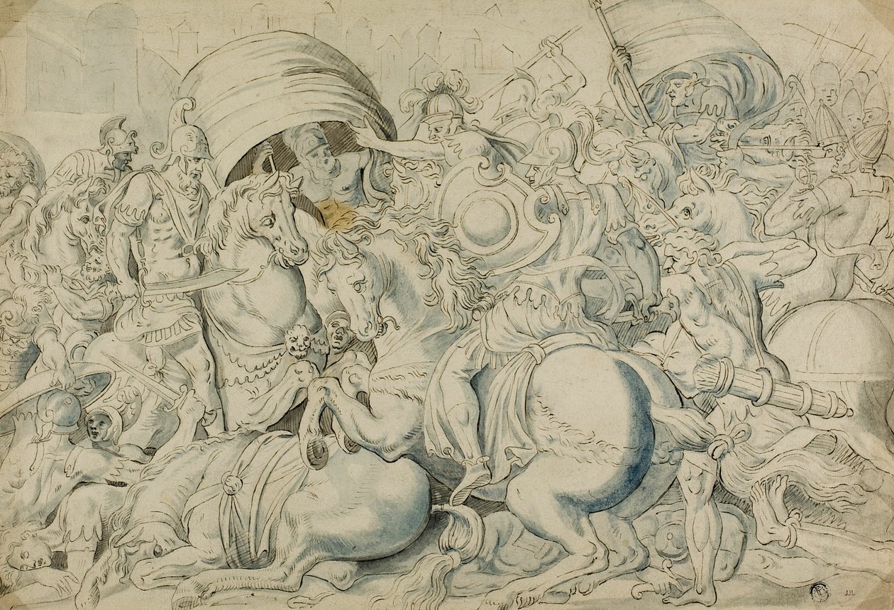 Batalha antes de Troia de Luca Penni