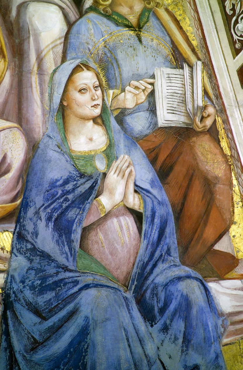 Apóstolos, detalhe da Virgem de Luca Signorelli