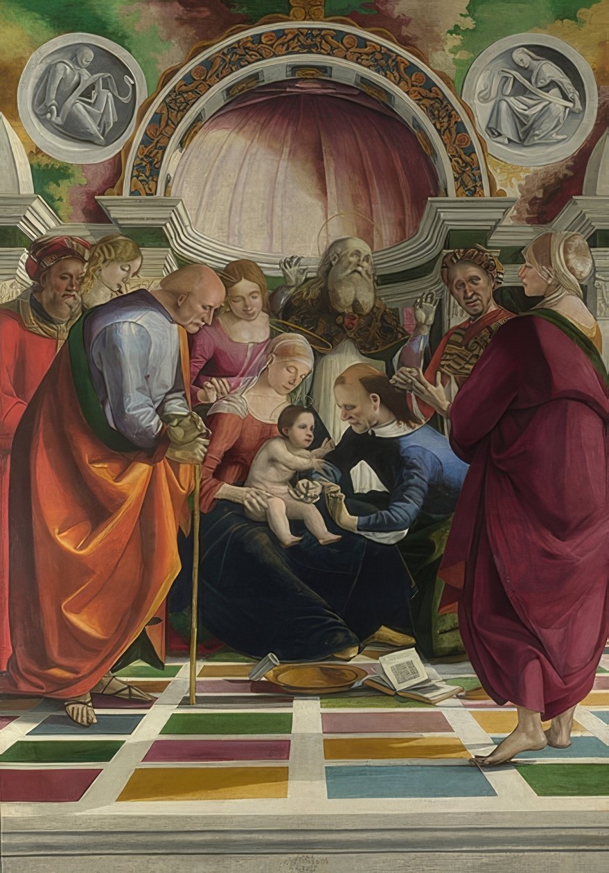 Circuncisão de Jesus. Por volta de 1490-91 de Luca Signorelli