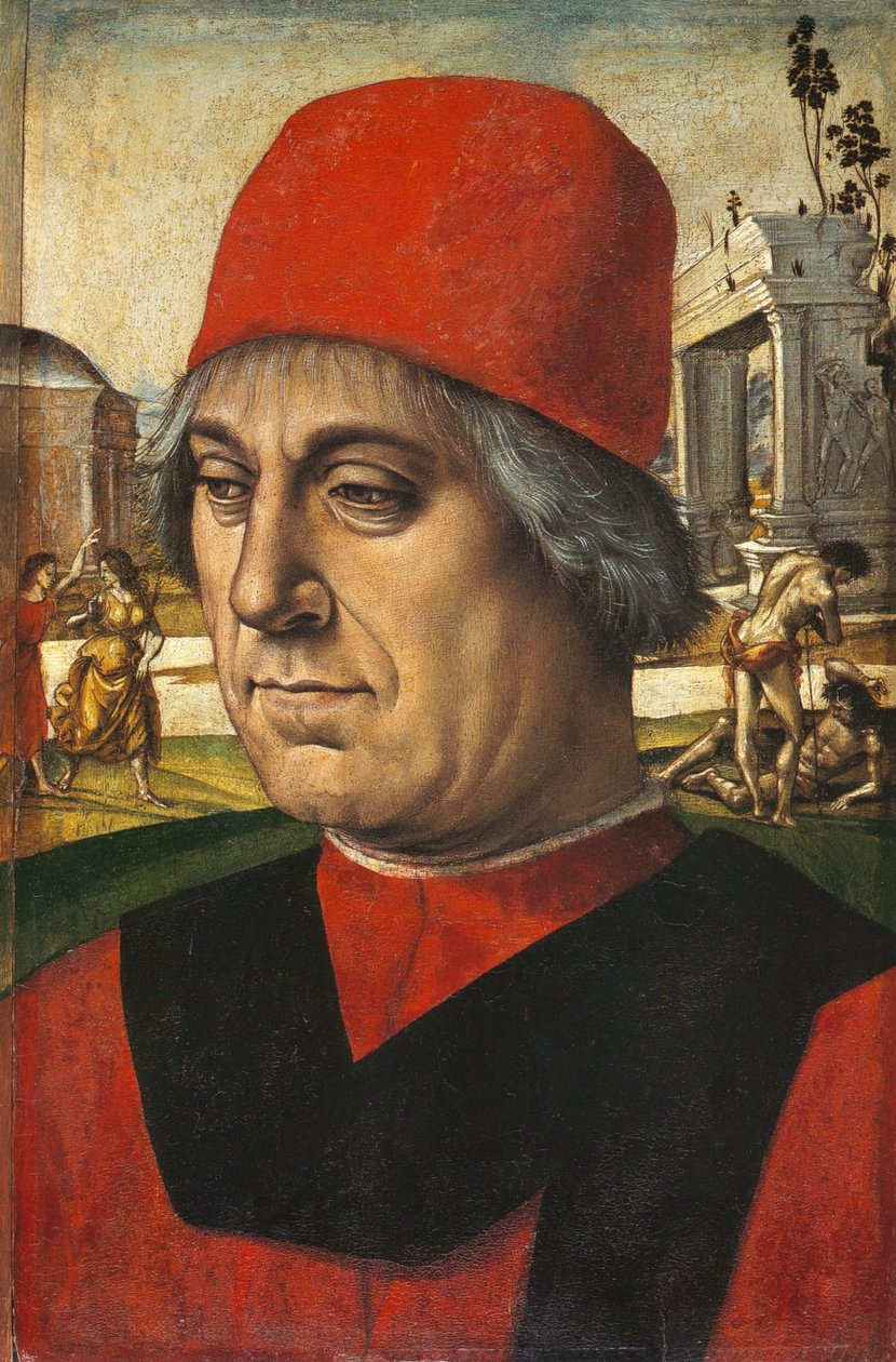 Alemão: Bildnis eines älteren Mannes Retrato de um Homem de Luca Signorelli