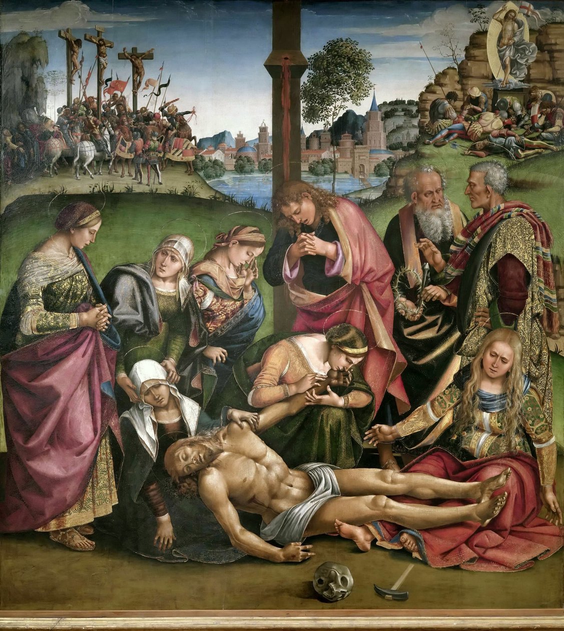 Lamentação sobre o Cristo Morto, 1502. de Luca Signorelli