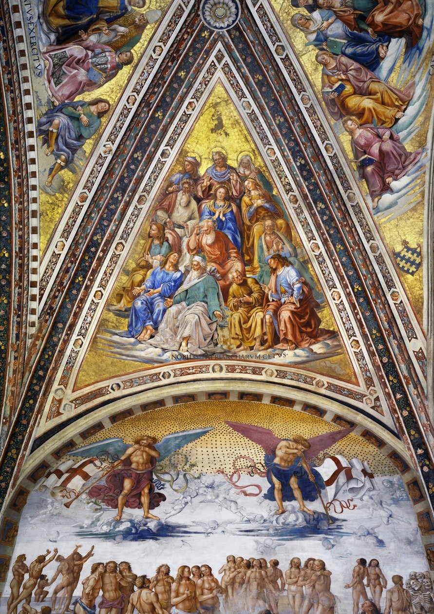 Mártires, patriarcas, doutores da igreja e virgens de Luca Signorelli
