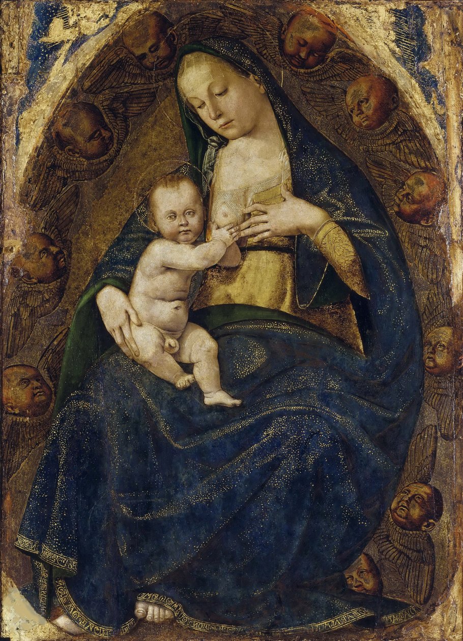 Enfermagem Madonna, c. 1482-1485. de Luca Signorelli