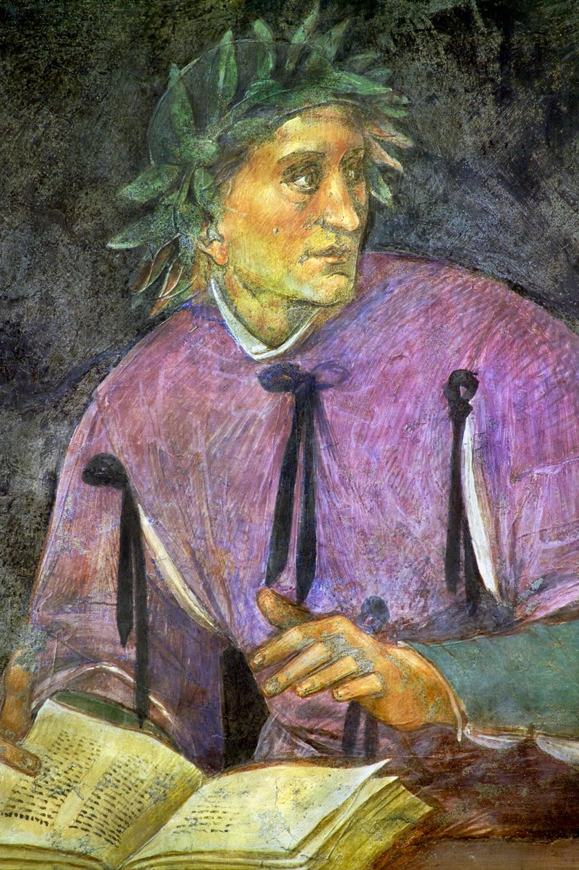 Poeta, do ciclo dos Ilustres de Luca Signorelli