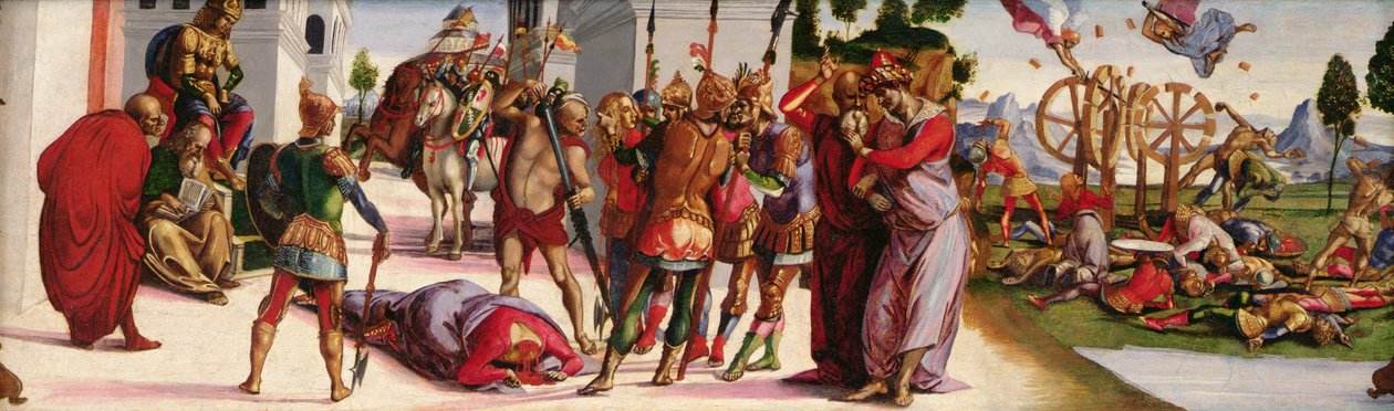 O Martírio de Santa Catarina de Alexandria, c.1498 de Luca Signorelli