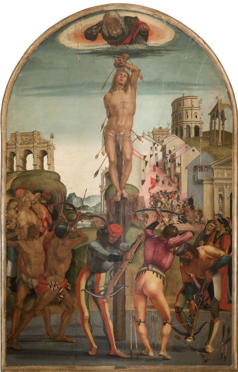 O Martírio de São Sebastião, ca 1498. de Luca Signorelli