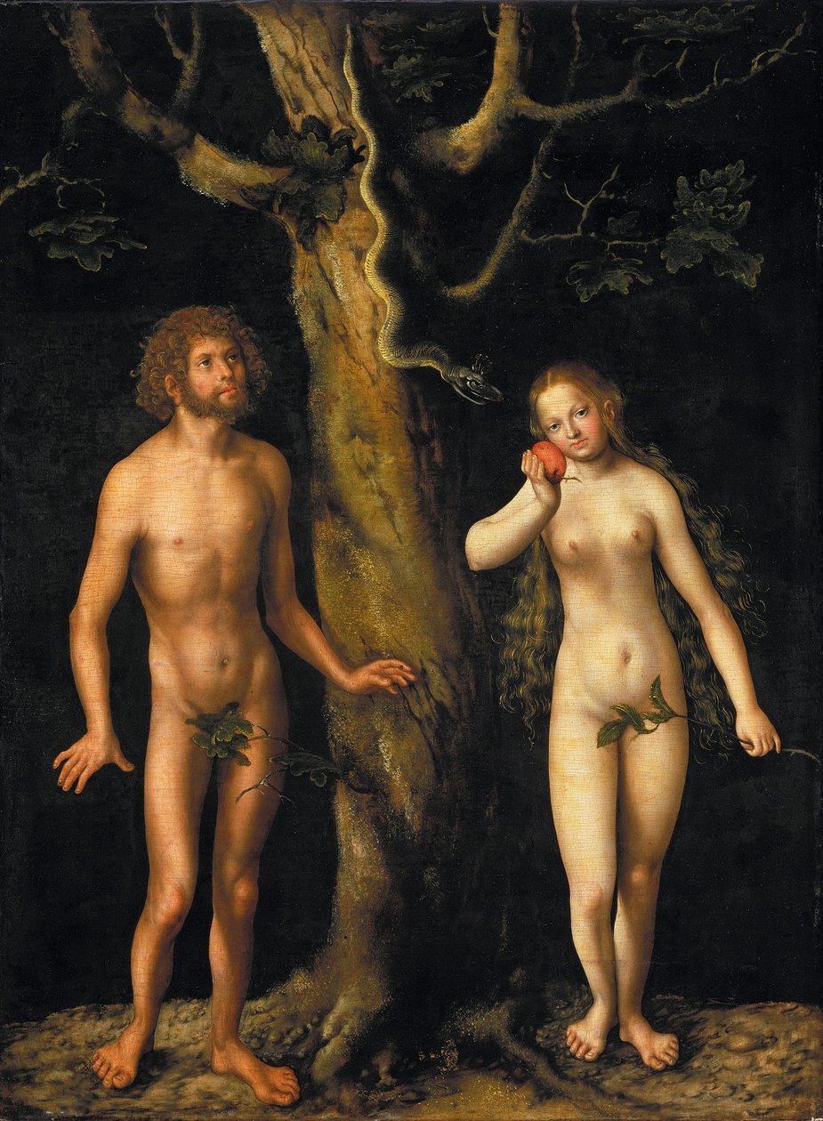 Adão e Eva de Lucas Cranach the Elder