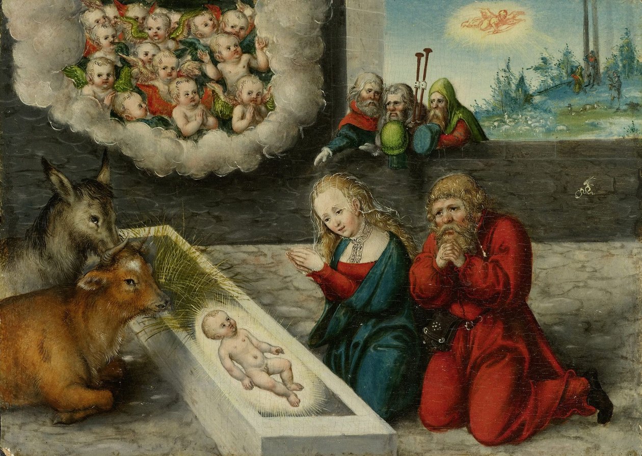 Adoração de Cristo de Lucas Cranach the Elder