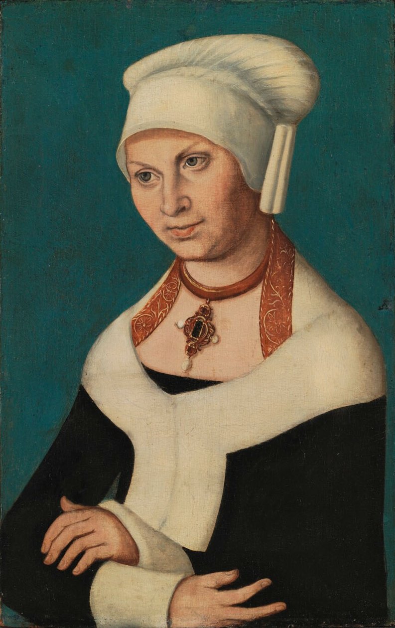 Retrato de Barbara da Saxônia de Lucas Cranach the Elder