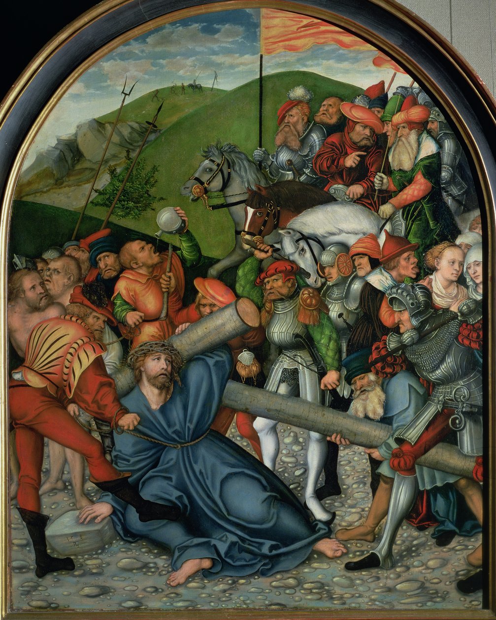 Cristo carregando a cruz, 1538 (painel) de Lucas Cranach the Elder