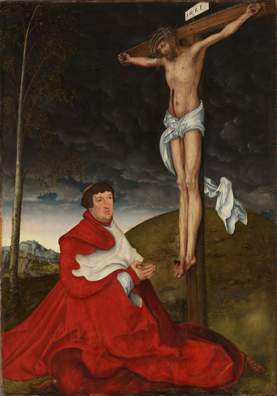 Cristo deve ser entendido como o tema da meditação da paixão de Lucas Cranach the Elder