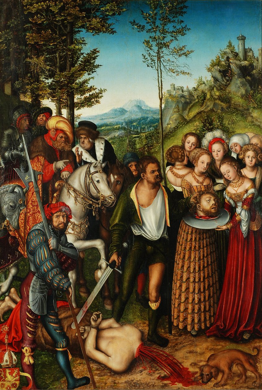 A decapitação de João Batista de Lucas Cranach the Elder