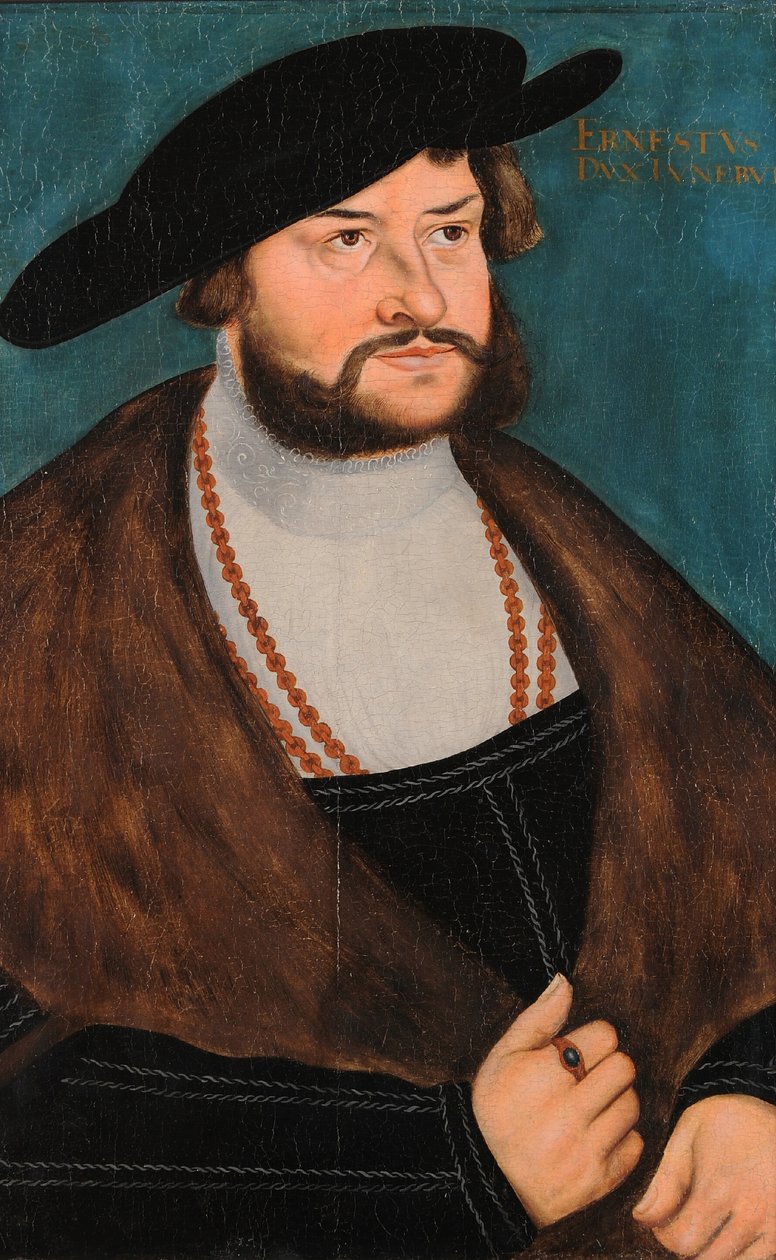 Ernst o Confessor, duque de Brunswick-Luneburg-Celle de Lucas Cranach the Elder