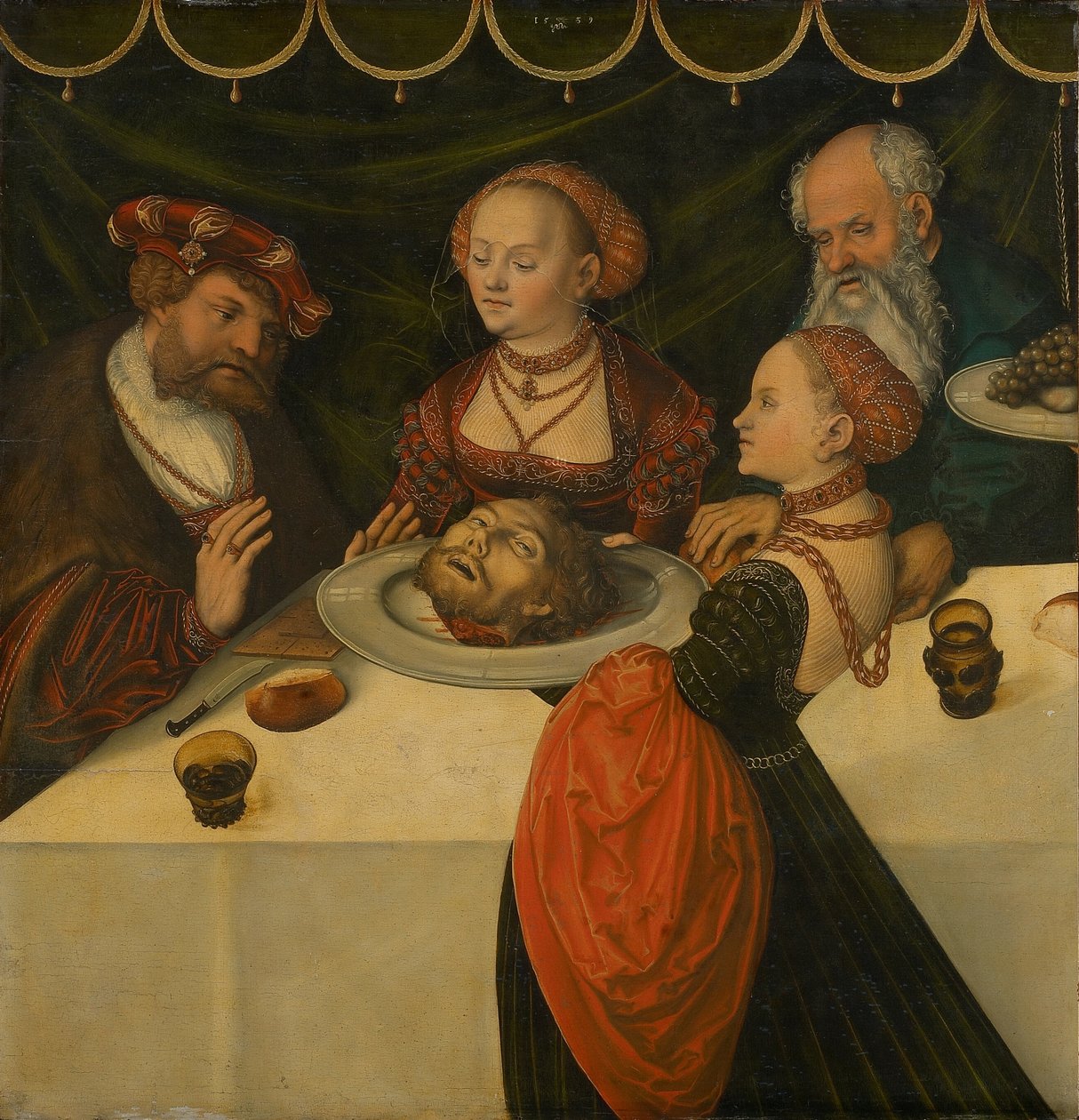 Banquete de Herodes de Lucas Cranach the Elder