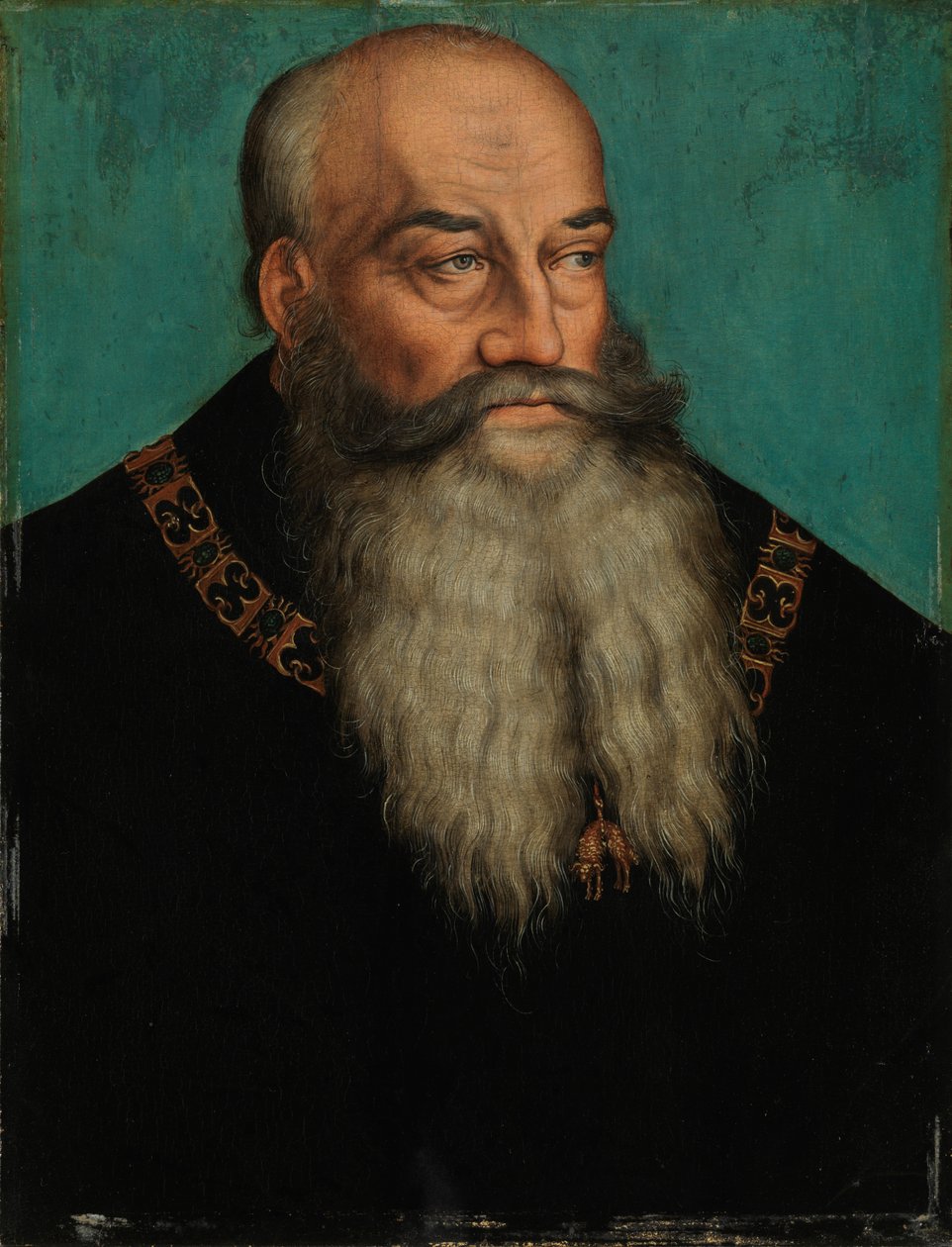 Duque George, o Barbudo da Saxônia de Lucas Cranach the Elder