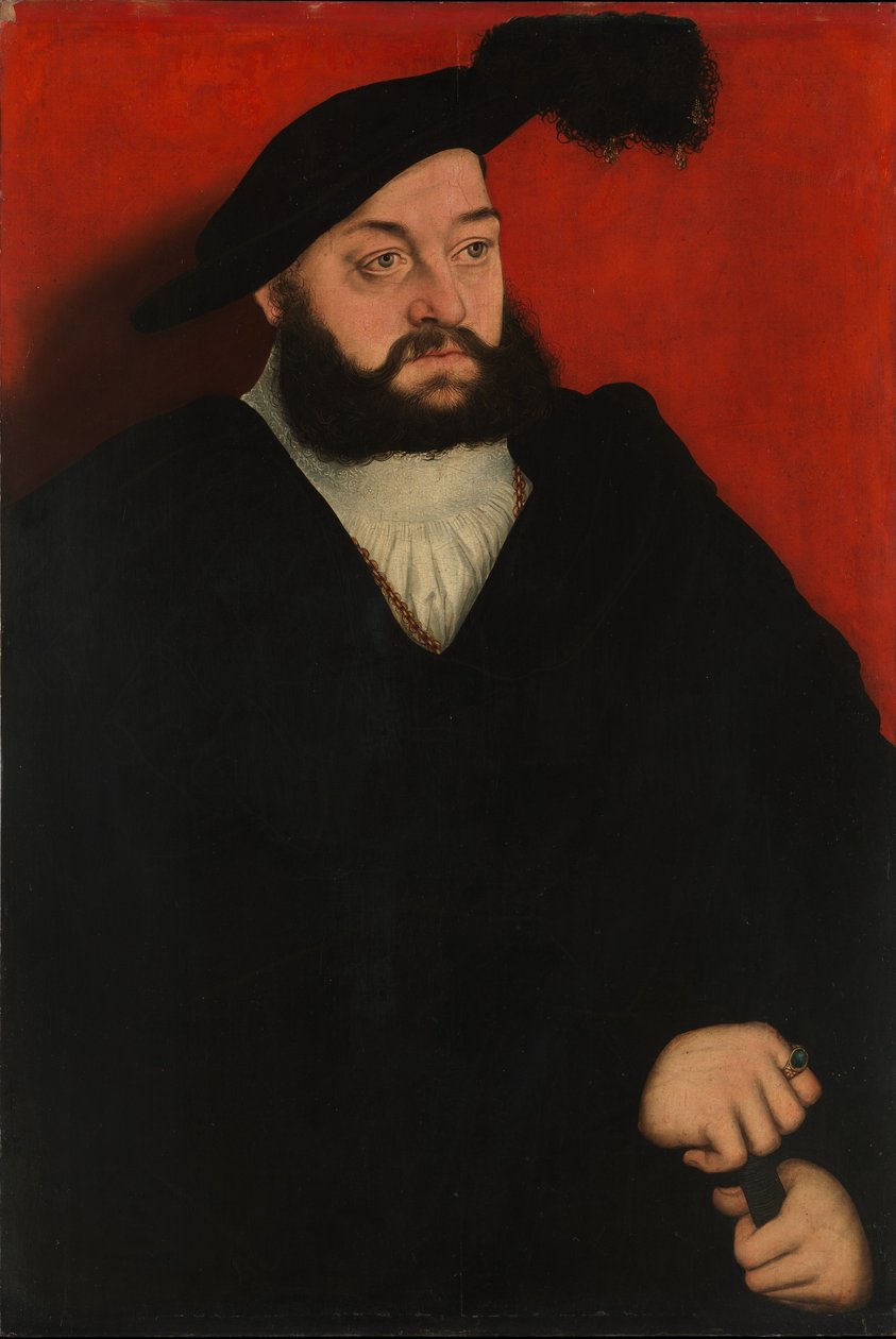 João, o Jovem, Príncipe Hereditário da Saxônia de Lucas Cranach the Elder