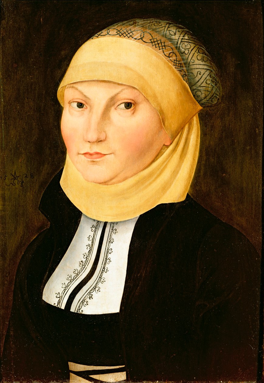 Katharina Luther (nee von Bora), 1528 de Lucas Cranach the Elder