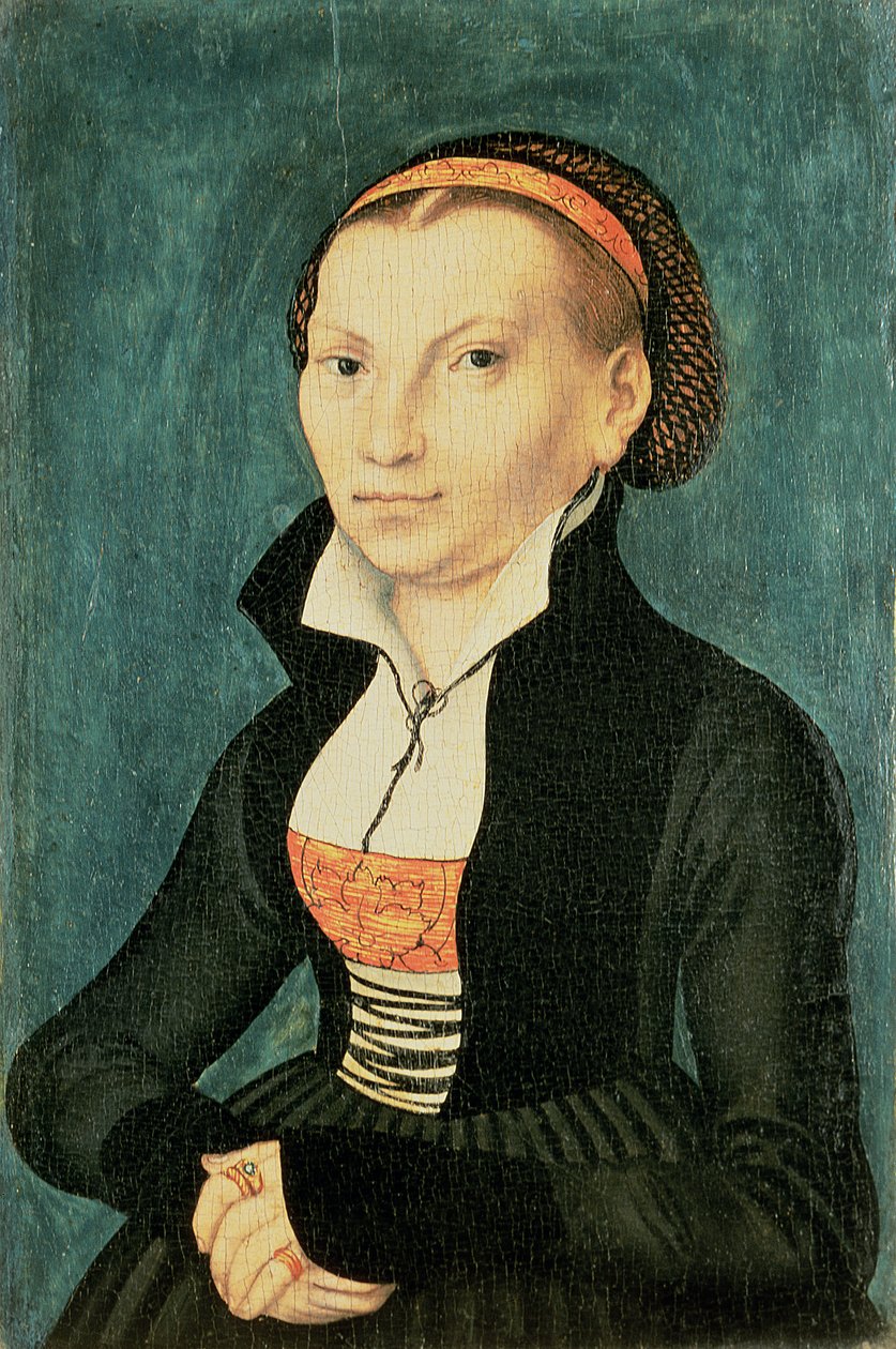 Katharina von Bora, futura esposa de Martin Luther, 1526 (óleo) de Lucas Cranach the Elder