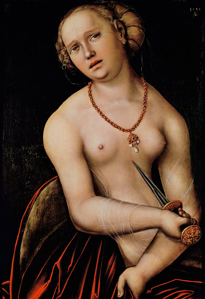 Lucretia, 1538 de Lucas Cranach the Elder