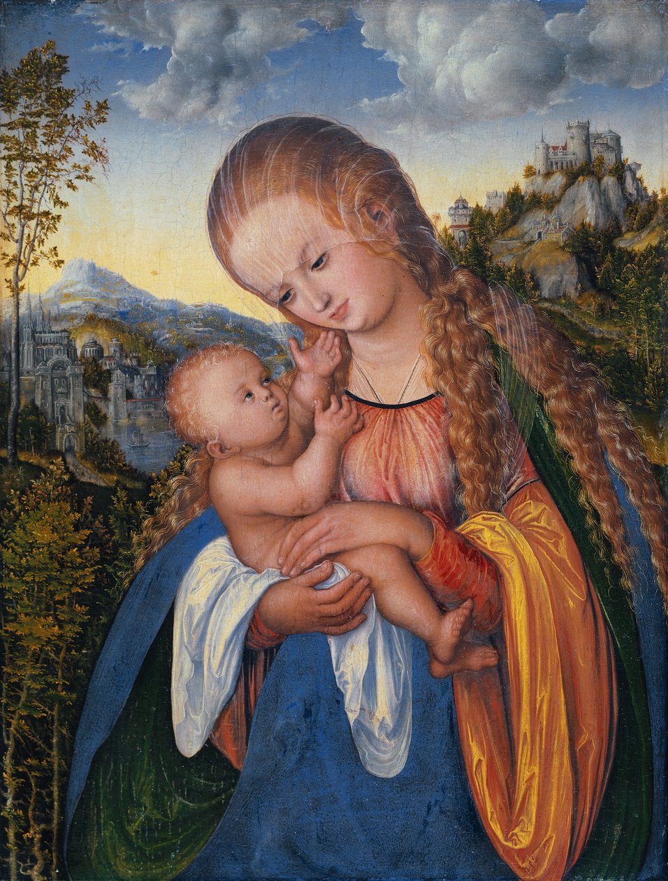 Madonna com criança de Lucas Cranach the Elder