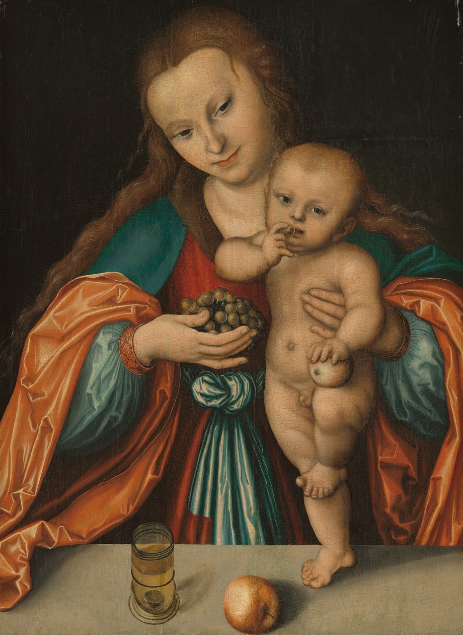 Madonna e criança de Lucas Cranach the Elder