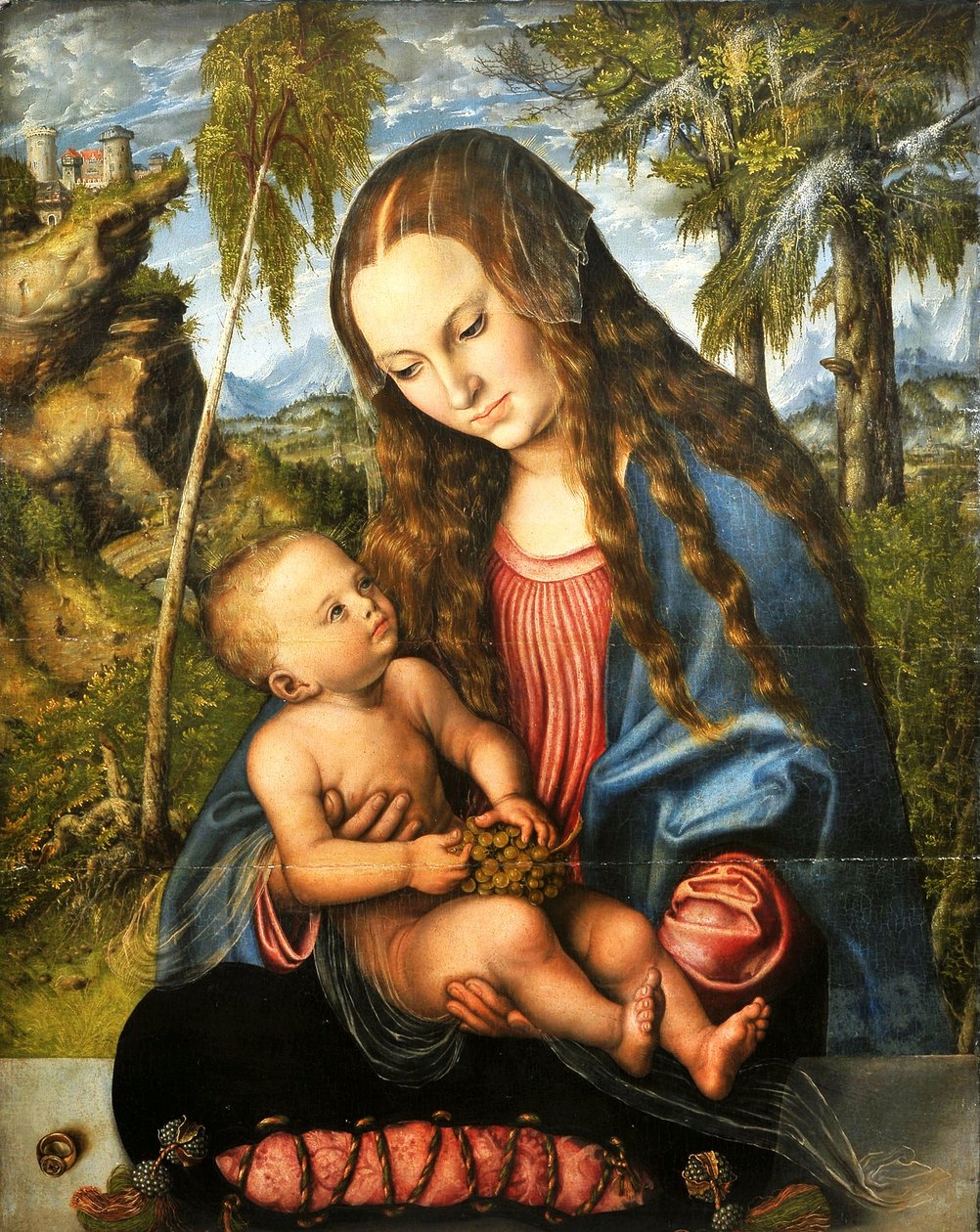 Madonna sob a árvore de abeto de Lucas Cranach the Elder