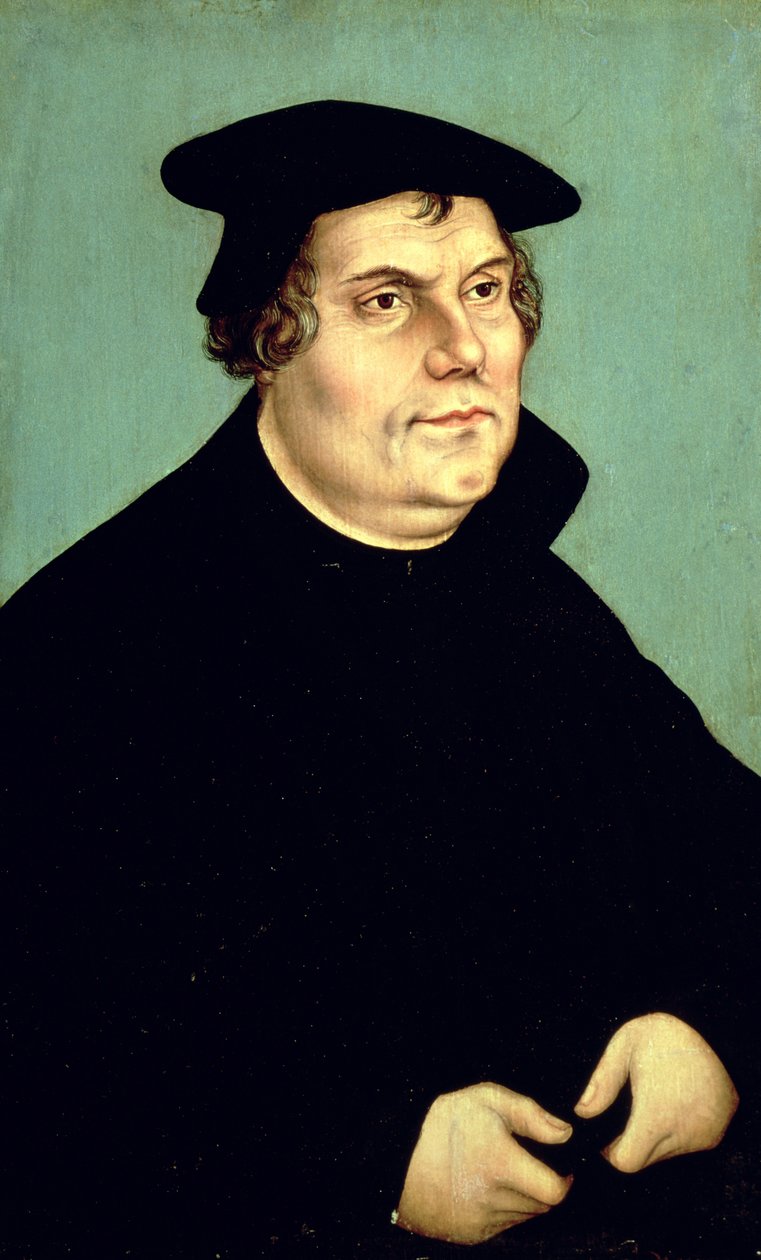 Martinho Lutero (1483-1546) de Lucas Cranach the Elder