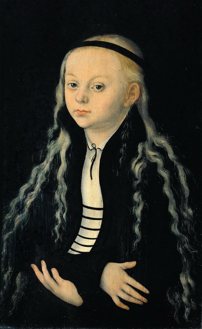 Portrait, provavelmente de Magdalena Luther de Lucas Cranach the Elder