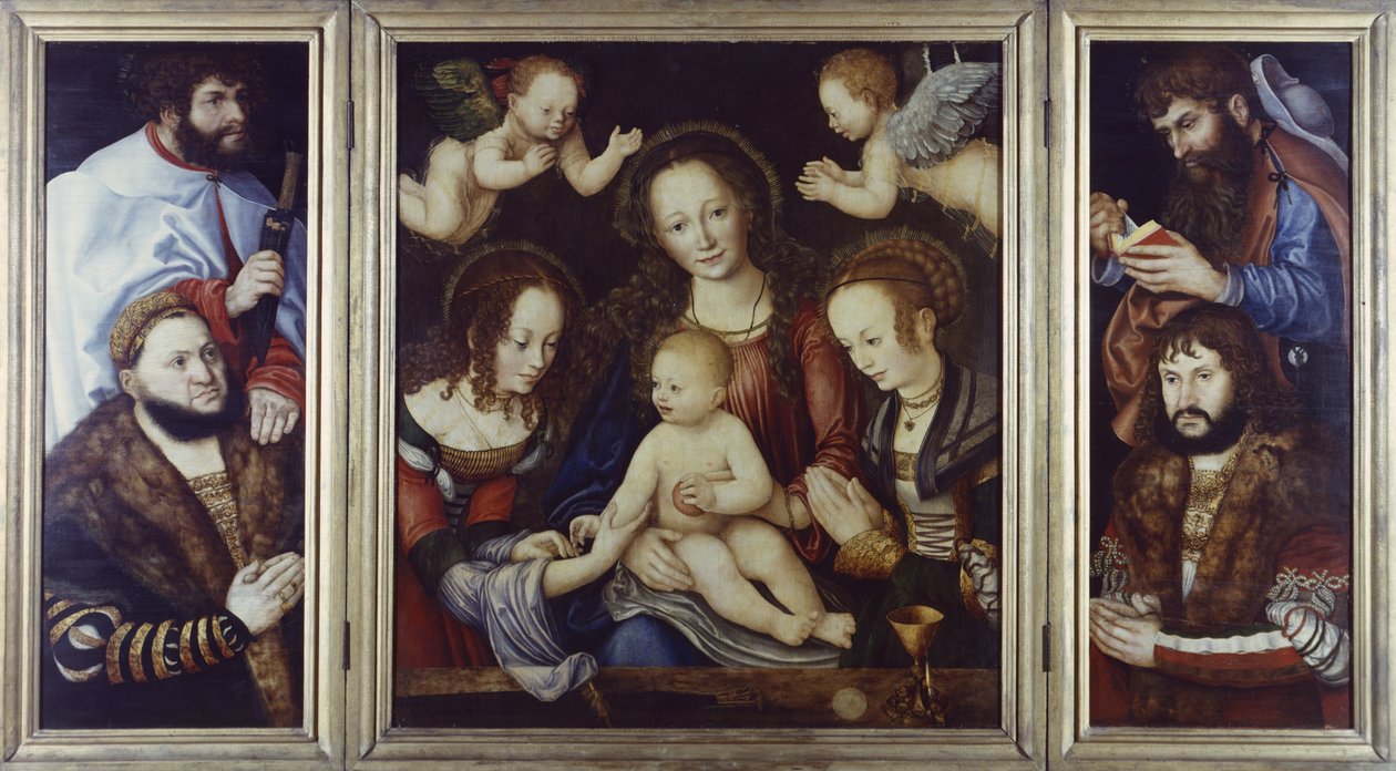 Retábulo principesco, 1510-12 de Lucas Cranach the Elder