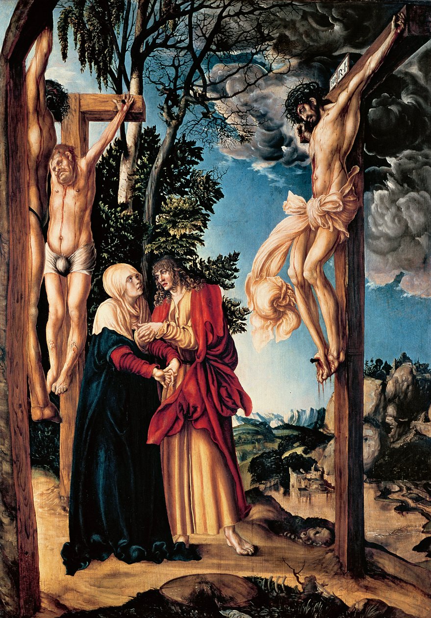A crucificação, 1503 de Lucas Cranach the Elder