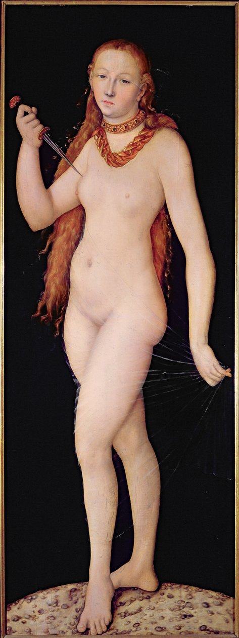 A morte de Lucretia, c.1524 de Lucas Cranach the Elder