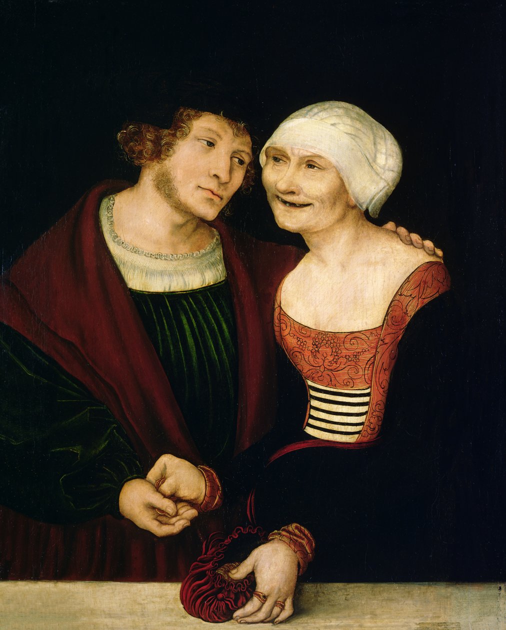 A velha mulher apaixonada de Lucas Cranach the Elder