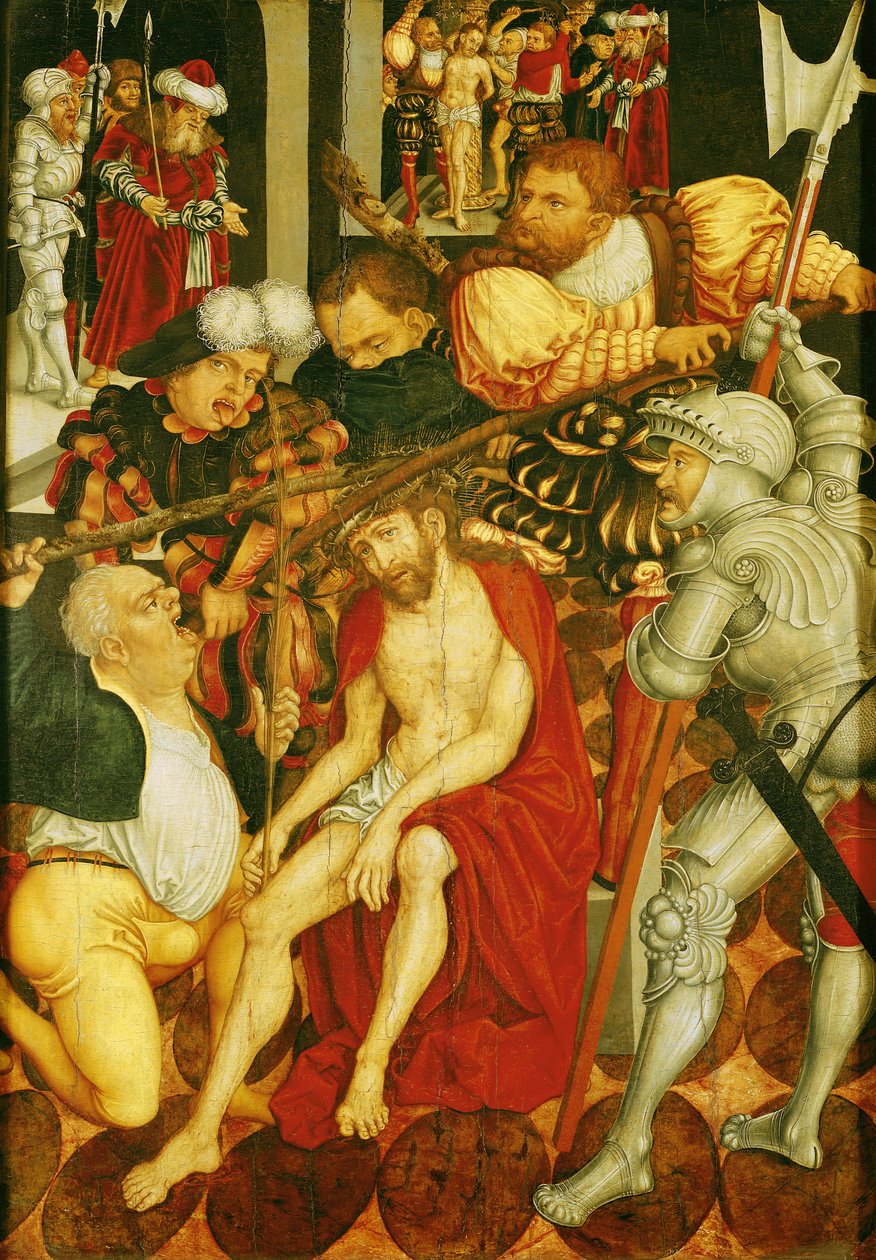 A zombaria de Cristo de Lucas Cranach the Elder
